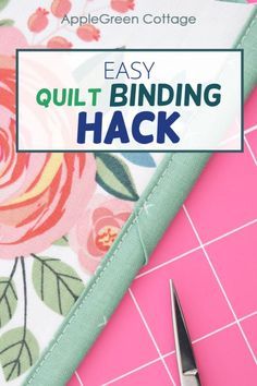 Patchwork, Couture, Binding Hacks, Quilt Binding Corners, Easy Quilt Binding, Sew Mitered Corners, Binding On A Quilt, Binding Corners, Quilted Potholder Tutorial