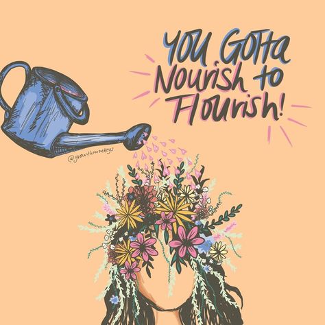 Growth Mindset | Selfcare on Instagram: “We have to nourish our mind and self with love, knowledge and kindness so that we can truly flourish! 🌱🌸💜💗🌻 One of my biggest struggles…” Nourish To Flourish, Esthetician Room Decor, Mental Health Awareness Week, Manifesting Vision Board, Vera Bradley Patterns, Healthy Advice, Creativity Quotes, Healthy Mindset, Body And Mind