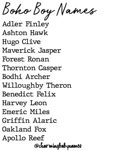 Hippie or boho boy names Surnames Last names Full names Character Full Names Ideas, Full Names Ideas, Beautiful Surnames, Full Names For Characters, Pretty Last Names, Boho Boy Names, Last Names As First Names, Beautiful Boy Names, Pretty Boy Names