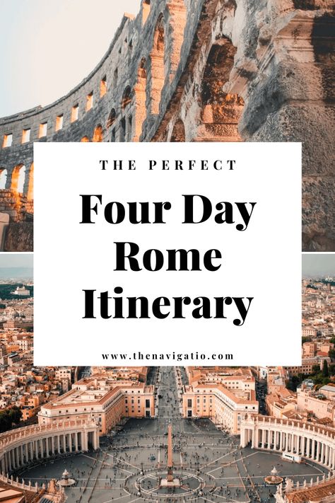 4 Days In Rome, Places To Visit In Rome, Vacations For Couples, Rome Vacation, Italy Trip Planning, Rome Itinerary, Rome Travel Guide, Day Trips From Rome, Vacation Locations