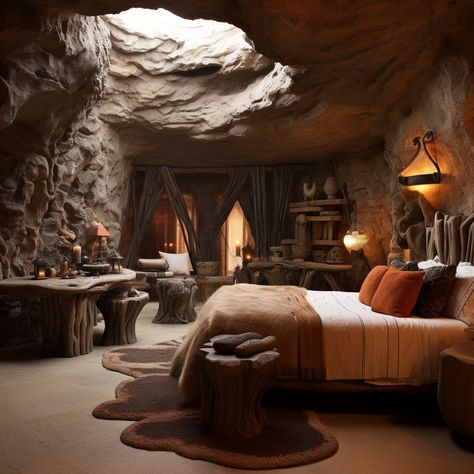 Guest houses in Neolithic caves Cliff Houses, Cave Houses, Cave Room, Types Of Aesthetics, Cliff House, Cave House, Guest Houses, Alternative Lifestyle, Cave Decor