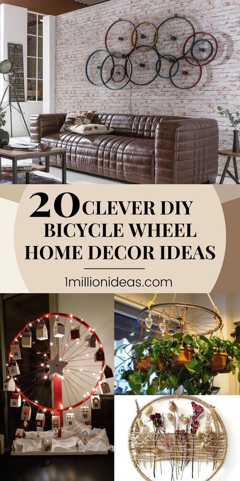 Bicycle Wheel Decor, Bicycle Party, Diy Bicycle, Bicycle Rims, Bicycle Decor, Bicycle Wheels, Boys Home, Wheel Decor, Bicycle Wheel