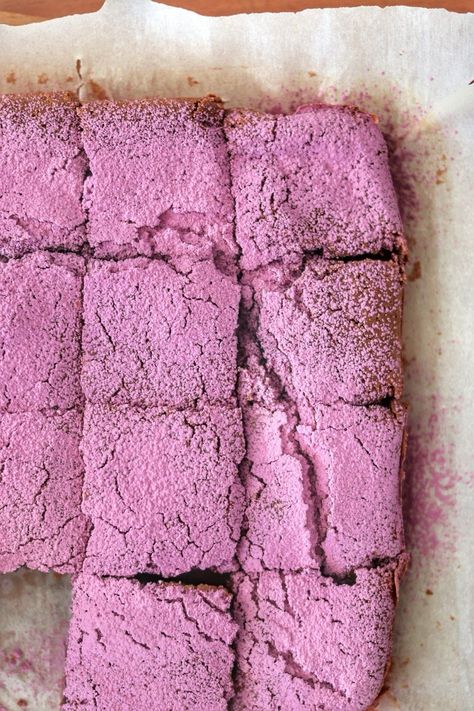 Easiest Ube (Purple Yam) Mochi Brownie Recipe - EATING with Kirby Ube Mochi Brownies, Ube Powder Recipes, Mochi Brownie Recipe, Mochi Brownie, Mochi Brownies, Ube Mochi, Mochi Recipes, Matcha Mochi, Smashed Potatoes Recipe