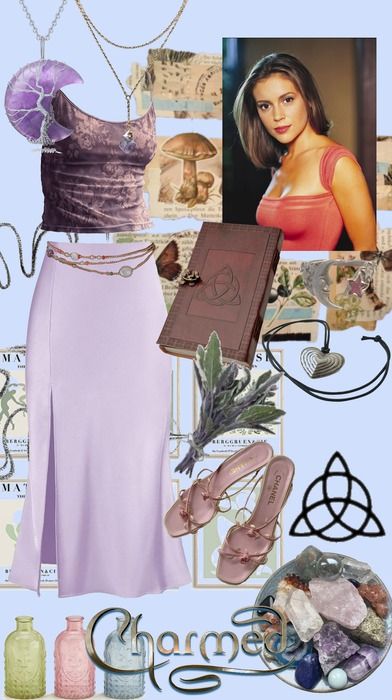 Phoebe Halliwell Outfit | ShopLook Phoebe Charmed Outfits, Phoebe Halliwell Outfits, Charmed Outfits, Phoebe Charmed, Phoebe Halliwell, 90s Hippie, Baby Blue Background, Boho Witch, Pastel Room Decor