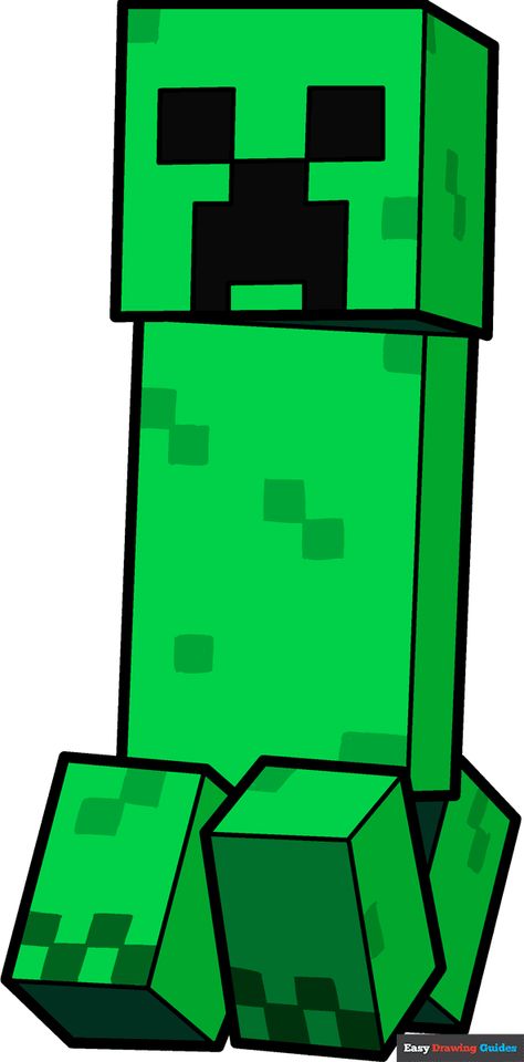 How to Draw a Minecraft Creeper - Really Easy Drawing Tutorial Drawing Ideas Easy Doodles, Minecraft Shaders, Creeper Minecraft, Minecraft Drawings, Trippy Drawings, Drawing Ideas Easy, Minecraft Characters, Easy Drawing Tutorial, Easy Doodles