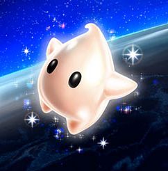 Luma. The end of Super Mario Galaxy is so sad...but so happy at the same time. "Welcome! Welcome new galaxies!" Super Mario Galaxy, A Ghost, Super Mario, Mario, Ghost, Stars, Blue, White