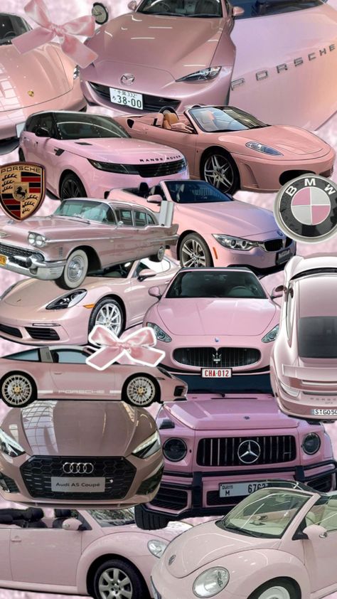 Pink Bmw, Pink Cars, Pink Car, A Girl, Bmw, Range, Collage, Cars, Pink