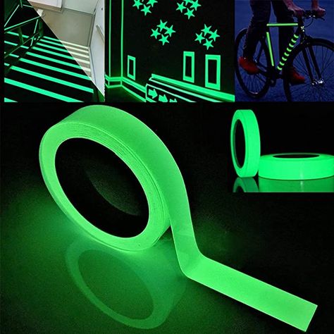 Glow Tape, Safety Tape, Floor Tape, Tape Wall, Tape Sticker, Diy Artwork, Tape Lights, Easy Diy Art, Light Project