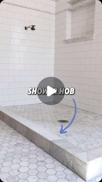 The Bathroom Guide on Instagram: "DO THIS ⬇️  So, your bathroom has a hob or shower curb? Removing it to create a level walk-in shower could lead to a surprising issue at your bathroom entrance…  🚀P.S If you want to learn how to create your own bathroom design using our structured design workflow methods… you’ll love our FREE 8 step video lesson design mini course!  💬 Comment “Mini” to get access now!  Why this happens…   👉🏻 Old hob function: The hob was designed to keep water contained within the shower area while the rest of the bathroom was on the same level as the rest of the house.  👉🏻 Post-removal effect: Without the hob, water needs to be redirected towards the drains. This involves regrading the entire bathroom floor to create a slope towards the drains, which can result in a How To Slope A Shower Floor, Shower Tray Ideas, Stairs Bulkhead, Shower Step, Shower Curb, Bathroom Entrance, Shower Area, Small Showers, Small Step