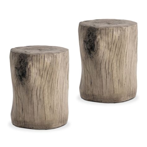 COSIEST Outdoor Antique Accent Stump Stool - On Sale - Bed Bath & Beyond - 35990535 Stump Stool, Log Stools, Painted End Tables, Wood Stumps, Rustic End Tables, Rustic Nightstand, Outdoor Side Tables, Pine Table, Into The Wood