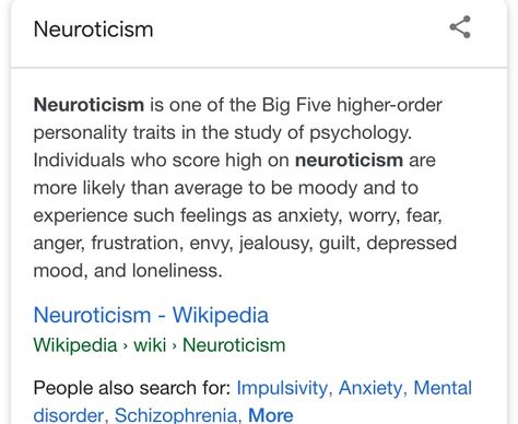 Neuroticism Personality, Personality Traits, Psych, Anger, No Worries, Room Ideas, Psychology, Feelings, Health