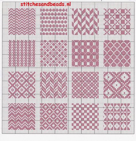 Pola Jaring, Corak Sulaman, Broderie Bargello, Bargello Patterns, Bargello Needlepoint, Plastic Canvas Stitches, Fair Isle Knitting Patterns, Blackwork Embroidery, Japanese Craft