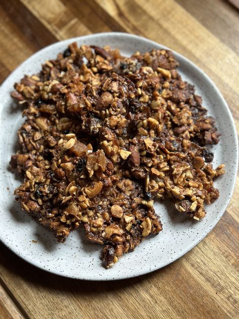 Homemade Nutty Granola Bark - Lily Lou Tay Granola Bark, Caramel Dip, Pantry Ingredients, Parchment Paper Baking, Dried Blueberries, Family Restaurant, Bark Recipe, Pumpkin Pecan, Baked Goodies