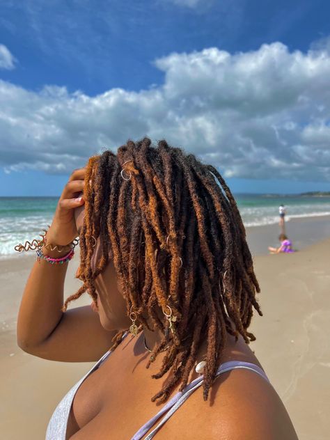 Natural Hair Brown, Brown Locs, Ginger Locs, Black Women Natural Hair, Brown Dreadlocks, Beautiful Locs, Twist Braid Hairstyles, Loc Journey, Hair Brown