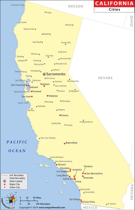 Map of cities in California American Vampire, California Cities, Vampire Lord, Map Of California, Santa Monica Los Angeles, Modesto California, Redwood City California, Places In California, Oregon City