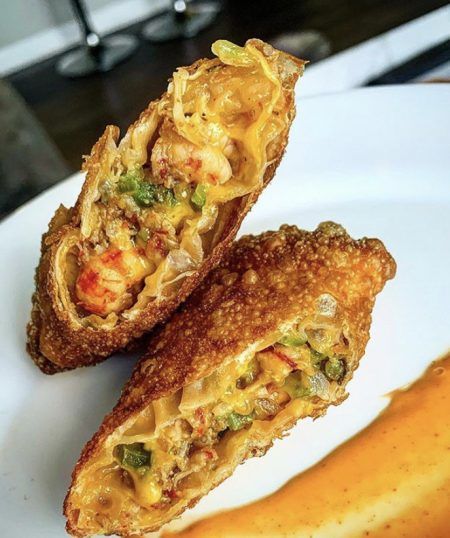 Crawfish Egg Rolls, Crawfish Dishes, Crawfish Recipes, Cajun Crawfish, Cajun Dishes, Egg Roll Recipes, Cajun Cooking, Louisiana Recipes, The Holy Trinity