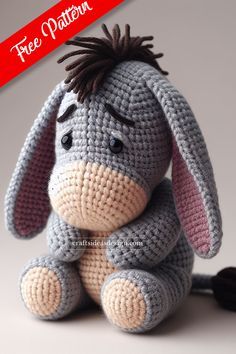 Creating an Eeyore Amigurumi, the beloved character from A.A. Milne's Winnie the Pooh series, is a delightful project for fans of crochet and classic children's literature. Crochet Amigurumi Free Patterns Christmas, Crochet Sea Turtles Free Patterns, Winnie The Pooh Blanket Crochet, Tigger Crochet Pattern Free, Eeyore Crochet Pattern Free, Crochet Disney Blanket, Crochet Bluey Amigurumi Free Pattern, Eeyore Amigurumi, Crochet Stuffed Animals Free Patterns