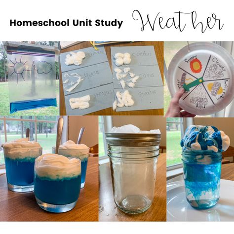 Science Unit Study - Weather - Simply Learning Together Weather Project Based Learning, Weather Unit Study Homeschool, Weather Unit 3rd Grade, Weather 1st Grade, Weather Stem Activities, Weather Science Activities, Weather Kindergarten, Weather Unit Study, Homeschool Units