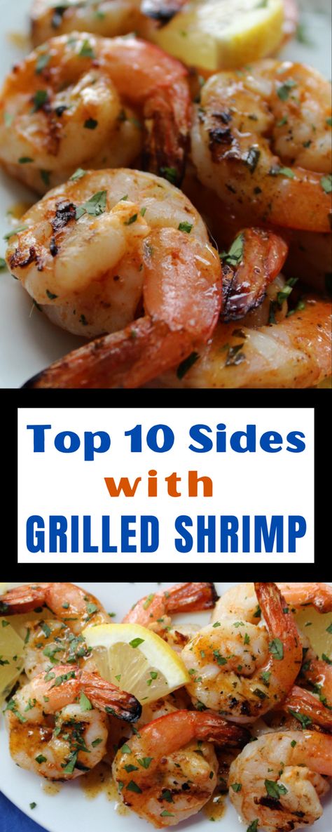 In a side dish slump? This is the 10 BEST side dishes to serve with grilled shrimp for a quick and easy weeknight dinner or simple, stress-free entertaining. #grilledshrimp #sidedish #whattoservewithshrimp #bestsidesgrilledshrimp #whattoservegrilledshrimp #grilledshrimpsidedish #seafoodsidedish #agoudalife What To Eat With Shrimp As A Side, Grilled Shrimp And Rice Recipes, What To Serve With Grilled Shrimp, Shrimp Boil Sides Dishes, Side Dishes For Grilled Shrimp, Sides For Shrimp Dinner, Grilled Shrimp Side Dishes, Side Dishes For Shrimp Dinners, Shrimp Side Dishes Recipes