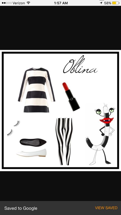 Oblina costume Oblina Costume, Halloween Decorations, Halloween, Makeup