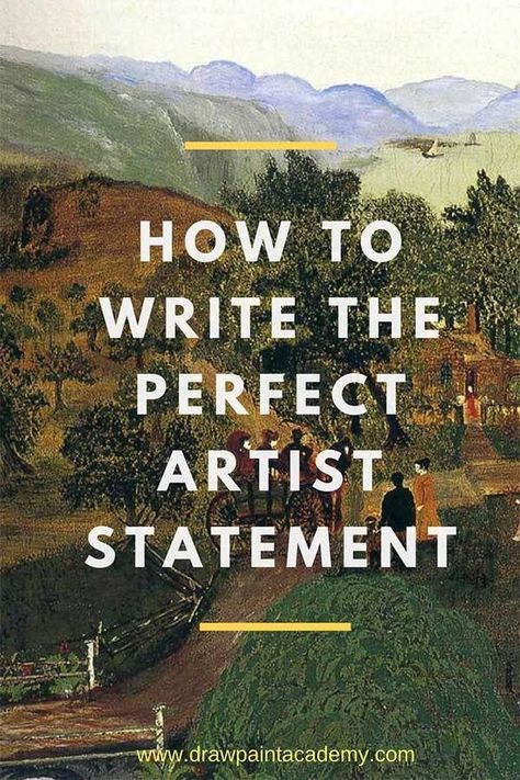 How To Write The Perfect Artist Statement Art Biz, Art Advice, Art Articles, Sell My Art, Artist Business, Selling Art Online, Statement Art, Famous Photographers, Motivational Art