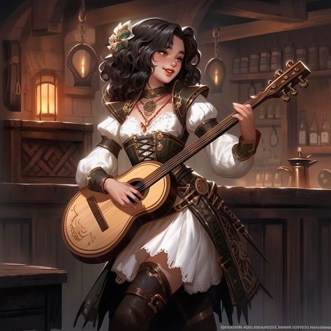 Half Elf Bard, Dnd Bard, Half Elf, Female Elf, Roleplay Characters, Pirate Woman, Dungeons And Dragons Characters, Dnd Art, Female Human