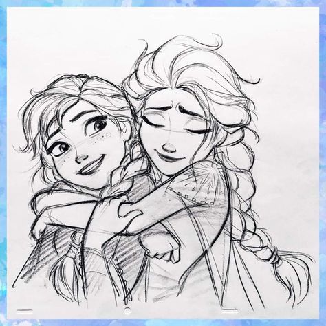 Frozen Tattoo, Elsa Drawing, Disney Character Sketches, Frozen Drawings, Anna Et Elsa, Frozen 3, Disney Doodles, Anna Und Elsa, Frozen Fan Art