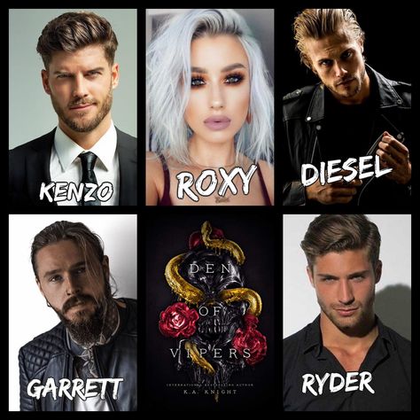 Den Of Vipers Ryder, Ryder Den Of Vipers, Roxy Den Of Vipers, Den Of Vipers Book Characters, Den Of Vipers Aesthetic, Rh Books, Den Of Vipers Fan Art, Den Of Vipers, Book Tok