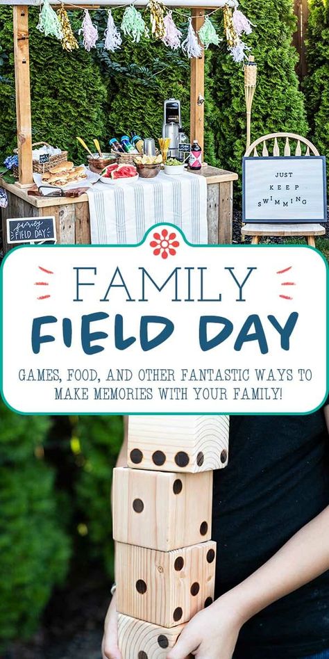 Family Field Day! Sports may be canceled, and school may not be in-person, but you can STILL celebrate the spirit of kickoff season with a Family Field Day—in your own backyard! #simplyrecipes #familyfun #fieldday #gamefood Field Day Ideas, Family Field Day, Easy Summer Grilling Recipes, Field Day Games, Big Family Meals, Basic Cooking, Summer Grilling Recipes, Birthday Party Food, Sports Day