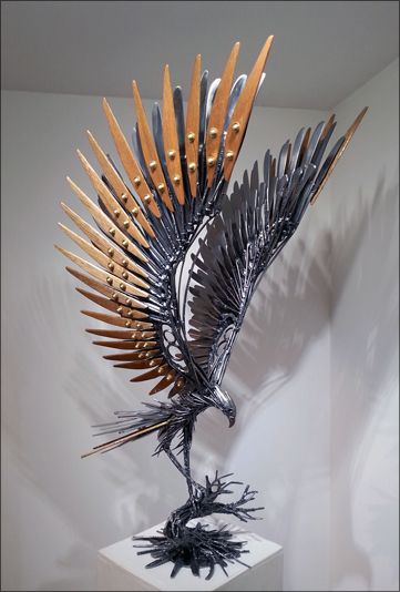 Air Animals | Carl Sean McMahon Animal Metal Art, Metal Animal Sculptures, Air Animals, Brancusi Sculpture, 3d Wood Art, 3d Metal Art, Wood Sculpture Art, Sculpture Art Projects, Metal Welding Art