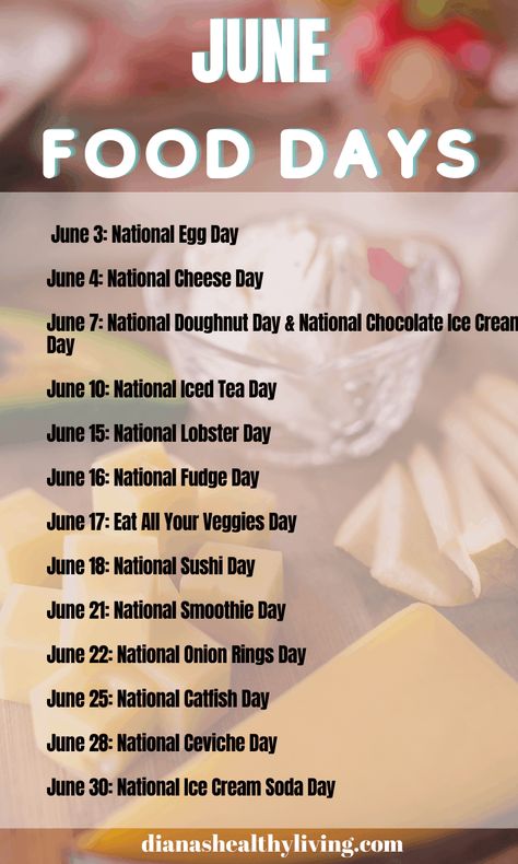 The ultimate list of National Food Days and food holidays listed by month. Everything from national cheesecake day, national ice cream day, national pie day and so much more. National What day today? Today is national what day? Foodie holiday #nationalfoodday #foodie #foodieholiday National Pizza Day, National Food Day Calendar, National Drink Beer Day, National Vodka Day, National Cheese Day, National Iced Tea Day, National Cheesecake Day, National Holiday Calendar, Silly Holidays