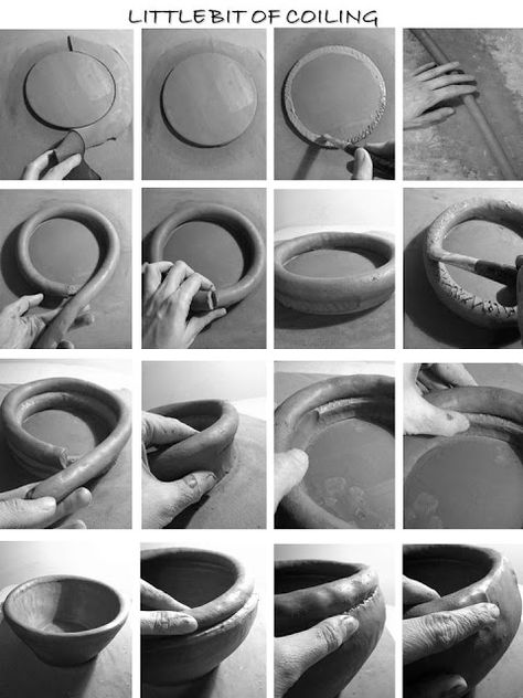 Building with thick coils.  Katarina builds unbelievably beautiful pots ... http://katarinabobic.blogspot.com/ Pottery Coiling, Coiling Ceramics, Coiled Pottery, Coil Pottery, Coil Pots, Beginner Pottery, Pottery Videos, Pottery Handbuilding, Diy Ceramic