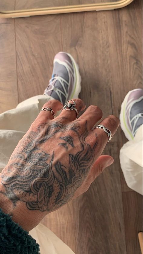 Tattoos For Guys Wrist, Hand Tats For Guys, Finger Tattoo For Men, Hand Tats Men, Hand Tattoos For Guys Ideas, Unique Hand Tattoos, Hidden Truths, Hand Tats, Wrist Tattoos For Guys