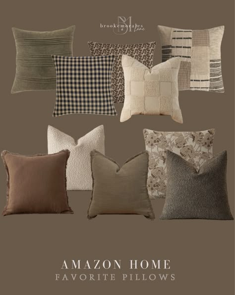 Brooke Morales curated on LTK Dark Gray Couch Throw Pillow Ideas, Styling Throw Pillows Couch, Bold Living Room Ideas, Amazon Throw Pillows, Couch Pillow Arrangement, Printed Pillows, Townhouse Interior, Pillow Combos, House Vibes