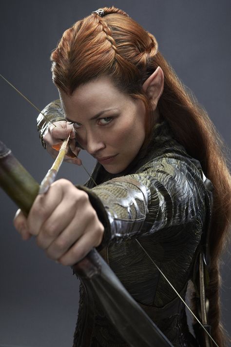 Tauriel was a Wood-elf of Mirkwood, and captain of the Elven guard of Thranduil's Woodland Realm. Tauriel is a non-canonical character; invented not by J.R.R. Tolkien, but for Peter Jackson's The Hobbit film trilogy. 1 Portrayal in adaptations 1.1 The Hobbit film trilogy 1.1.1 The Desolation of Smaug 1.1.2 The Battle of the Five Armies 1.1.3 Tauriel's fate 1.2 Voice dubbing actors 1.3 Video games 1.4 Behind the scenes 1.5 Controversy 2 Character 3 Etymology 4 Trivia 5 Gallery 6 References I do n Hobbit Cosplay, Legolas And Tauriel, Lord Of Rings, The Hobbit Movies, Desolation Of Smaug, Tauriel, Wood Elf, Evangeline Lilly, Bow And Arrow