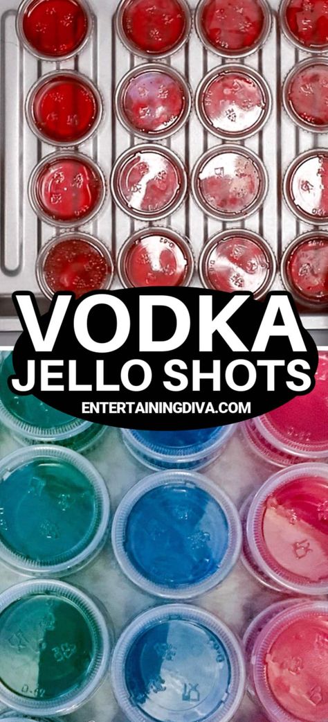 How To Make Vodka Jello Shots Alcohol Shooters, Easy Fruity Cocktails, Alcohol Jello Shots, Vodka Jello Shots, Peach Jello Shots, Cherry Jello Shots, Rum Jello Shots, Easy Jello Shots, Making Jello Shots