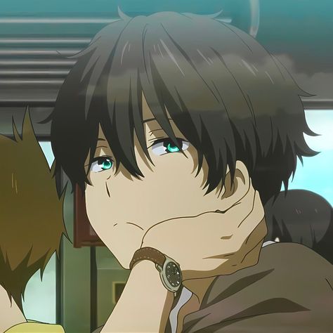 Oreki Houtarou, Anime Character, Anime, Black