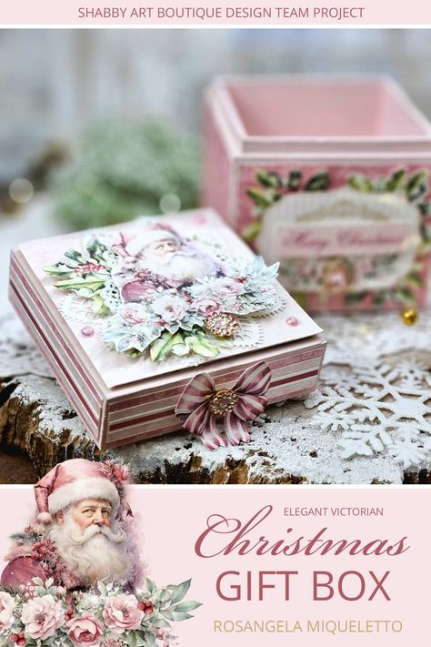 A Festive Flourish from the Design Team - Shabby Art Boutique Shabby Art Boutique, Candle Boxes, November Crafts, Art Boutique, Christmas Planner, Holiday Planning, Candle Box, Gorgeous Christmas, Vintage Cottage