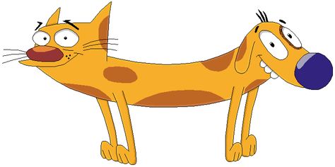 Cat-Dog, a cartoon i used to watch on Nickelodeon in the 90's Cat Dog Cartoon, Cartoon Movie Characters, Cartoon Character Tattoos, Childhood Tv Shows, 90s Cartoons, Cat Artwork, Cat Person, Cartoon Dog, Animated Cartoons