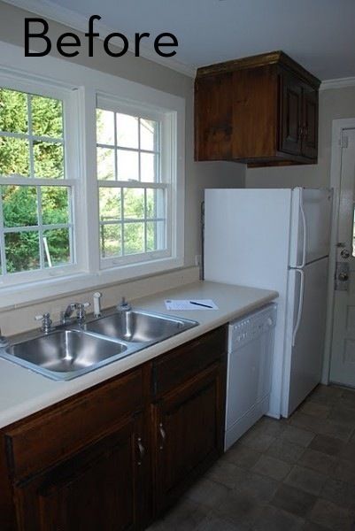 Galley Kitchen Remodel Before And After, Backsplash Paint, Ikea Galley Kitchen, Small Galley Kitchen Remodel, Galley Kitchen Renovation, Galley Kitchen Remodel Ideas, Ranch Kitchen Remodel, Mid Century Kitchen Remodel, Small Kitchen Renovations