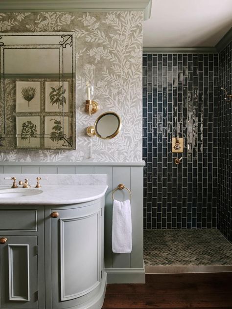 Timeless Bathroom Tile, Sims Hilditch, Timeless Bathroom Design, Timeless Bathroom, Bathroom Tile Ideas, Timeless Interiors, Bathroom Design Ideas, English Design, Vintage Bathrooms