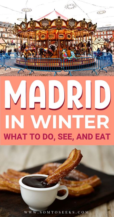 Madrid In Winter, Spain Winter, Madrid Spain Travel, Surprise Vacation, Visit Madrid, Winter Travel Destinations, Madrid Travel, South Of Spain, Summer Destinations