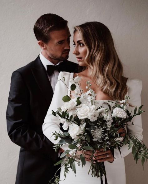 Modern Wedding Dresses for Fashion Focused Brides: 'Untamed Paradise' Chosen by One Day Monochrome Weddings, Hand Dyed Silk Ribbon, Ribbon Wedding, 2016 Wedding Dresses, Wedding Color Inspiration, Black And White Wedding, Romantic Bride, Wedding Bridal Bouquets, Modern Wedding Dress