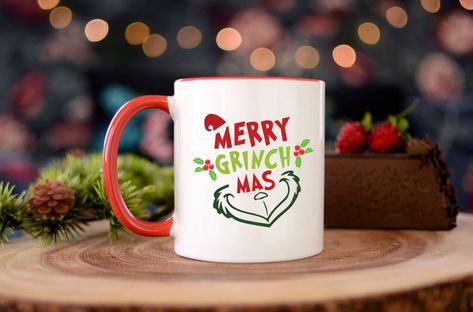 Merry Grinchmas Christmas Accent Coffee Mug, 11oz|Grinch Mugs|Christmas Mugs|Grinch Coffee Mugs|Christmas Coffee Mugs Kersfees Idees, Grinch Mug, Grinch Coffee, Christmas Coffee Mugs, Mugs Christmas, Merry Grinchmas, Christmas Accents, Market Ideas, Feb 4