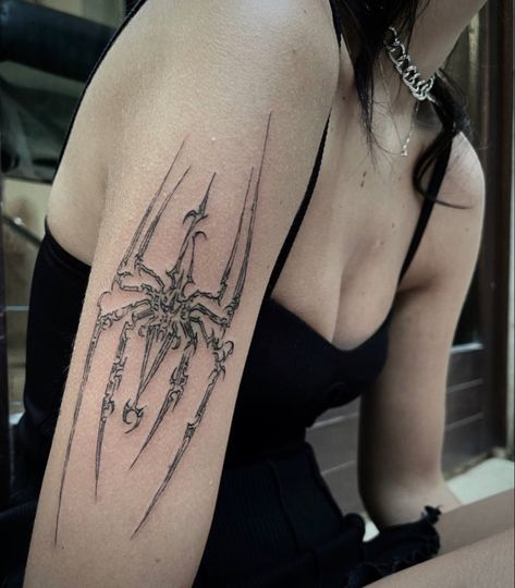 Feminine Skull Tattoos, Feminine Tattoo Sleeves, Grunge Tattoo, Sigil Tattoo, Upper Arm Tattoos, Jewelry Tattoo, Aesthetic Tattoo, Feminine Tattoos, Dope Tattoos