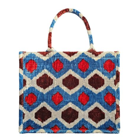 Ikat Pattern, Leather Tassel, Shopping Tote, Silk Velvet, Bags Purses, Boho Style, Inside Pocket, Sustainable Fashion, Premium Quality