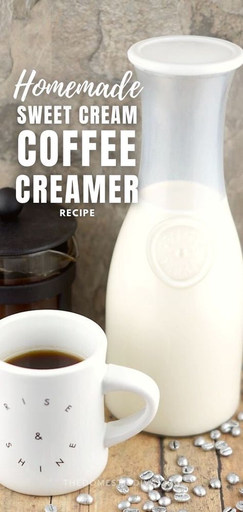 homemade vanilla sweet cream coffee creamer recipe Sweet Cream Creamer Recipe, Homemade Sweet Cream Coffee Creamer, Sweet Cream Coffee Creamer Recipe, Easy Coffee Creamer Recipe, Homemade Sweet Cream, Sweet Cream Coffee Creamer, Homemade Creamer, Homemade Coffee Creamer Recipe, Diy Coffee Creamer