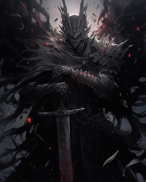 Shadow Knight Art, Conquest Paladin, Void Knight, Shadow Knight, Dark Paladin, Military Wallpaper, Dungeons And Dragons Art, Dark Souls Art, The Knight