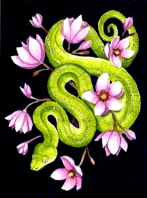 Colorful Snake Drawing, Snake Painting Aesthetic, Acrylic Snake Painting, Snake Painting Easy, Snake Art Painting, Snake Painting Acrylics, Snake Paintings, Cute Snake Art, Care For Snake Plant