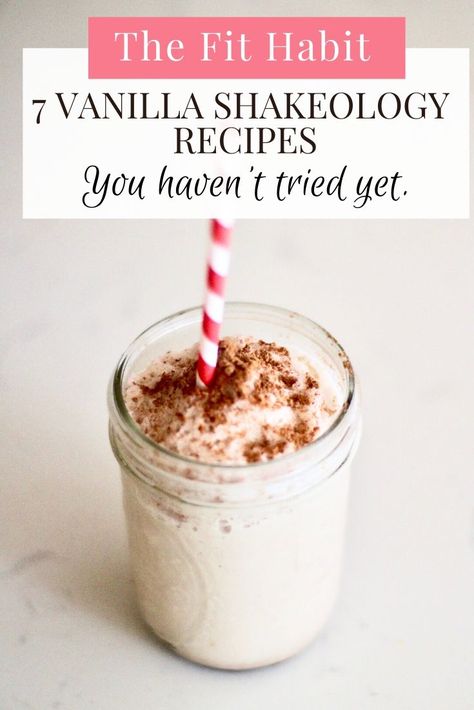 Pumpkin Spice Protein Shake, Vanilla Shakeology Recipes, Pumpkin Pie Protein Shake, Shakeology Shakes, Keto Beverages, Low Carb Protein Shakes, Vanilla Shakeology, Protein Powder Shakes, Vanilla Protein Shakes